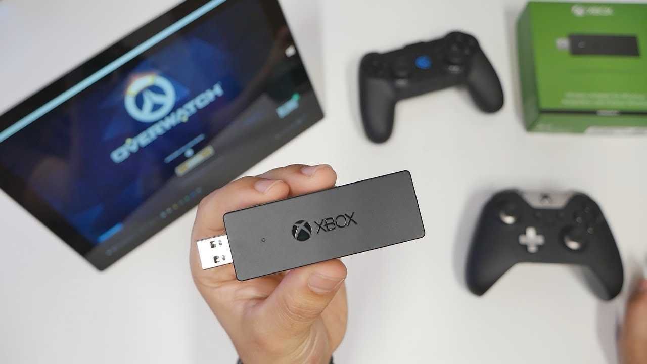 Контроллер XBOX One с беспроводным ресивером