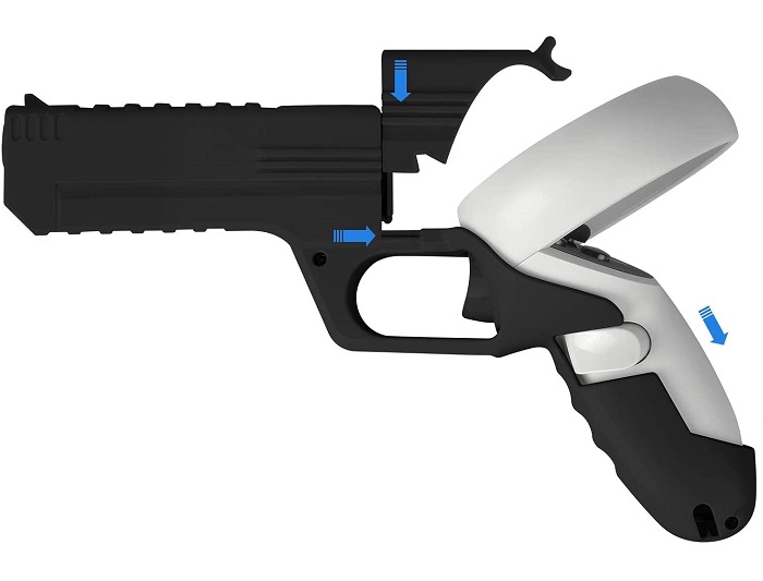 Игровой VR-пистолет для Oculus Quest 2 (черный) Игровой VR-пистолет для Oculus Quest 2 (черный)