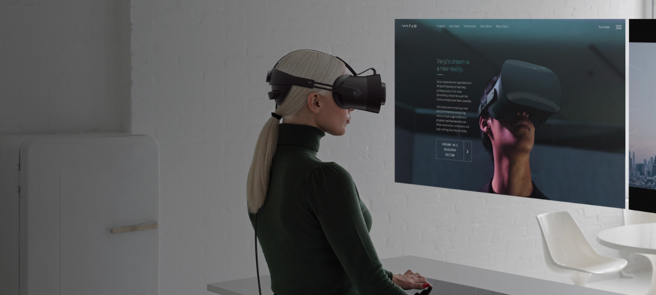 Шлем виртуальной реальности Varjo XR-1