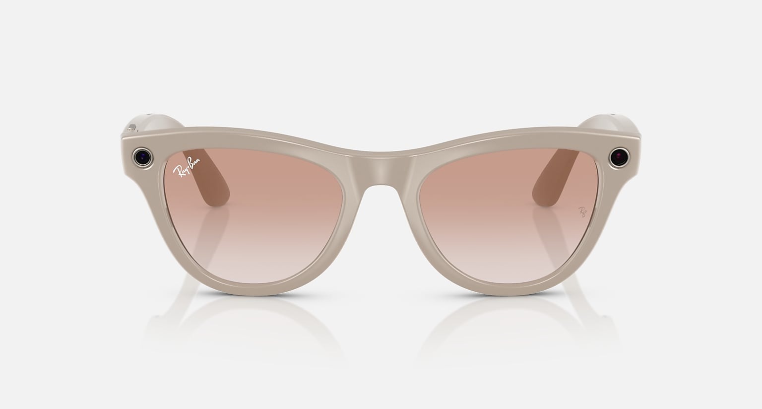 Очки Ray Ban Stories 2-ого поколения Skyler (Shiny Chalky Gray/Cinnamon Pink)