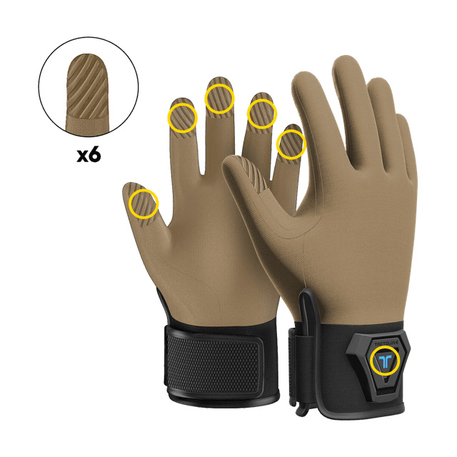 Тактильные перчатки Tactglove DK2 (коричневые) Тактильные перчатки Tactglove DK2 (коричневые)