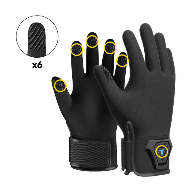 Тактильные перчатки Tactglove DK2 (черные)