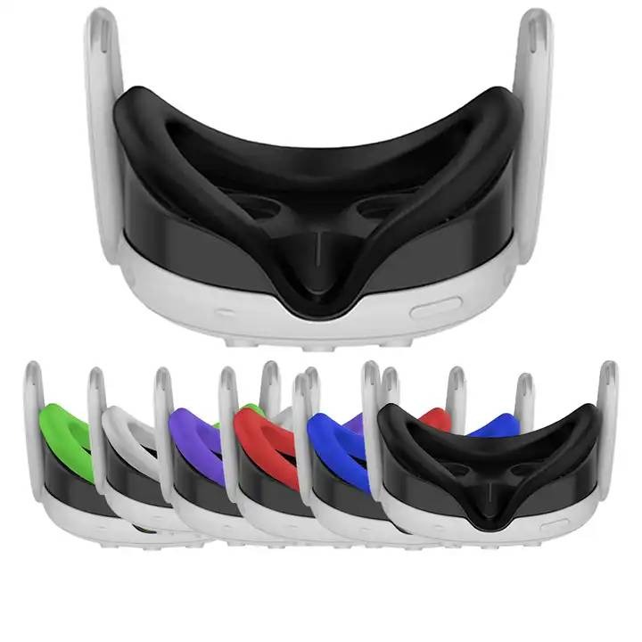 Силиконовая лицевая накладка для Oculus Quest 3, чёрная Силиконовая лицевая накладка для Oculus Quest 3, чёрная