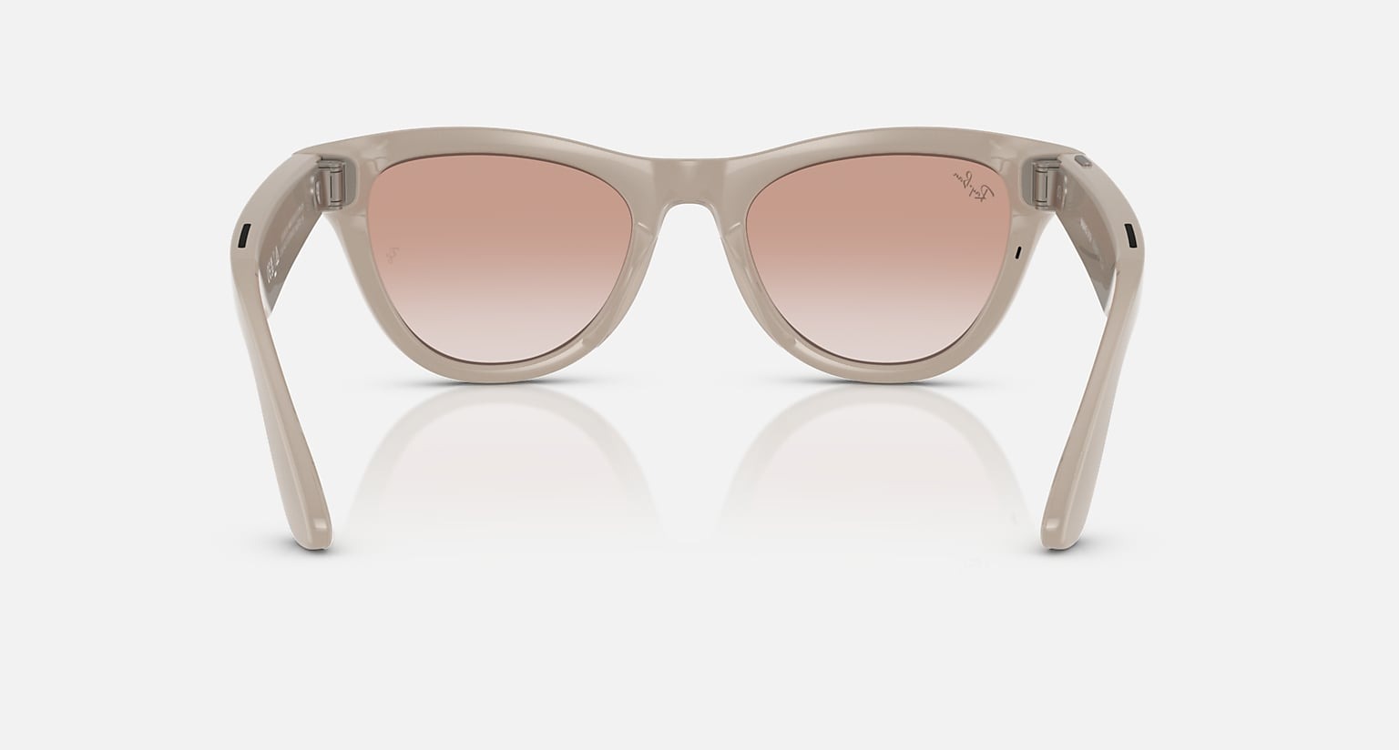 Очки Ray Ban Stories 2-ого поколения Skyler (Shiny Chalky Gray/Cinnamon Pink)