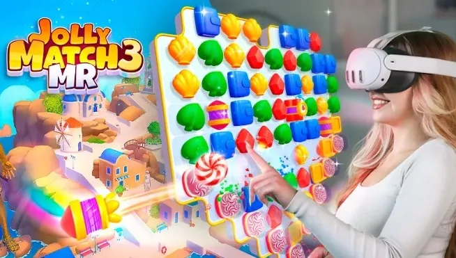 Jolly Match выводит match-3 в смешанную реальность — игра уже доступна на *Meta Quest