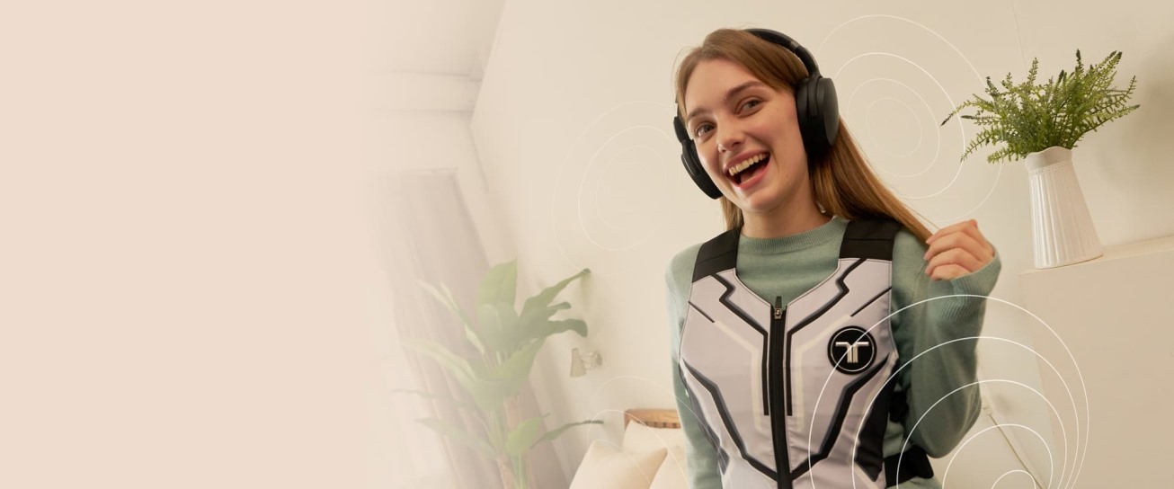 Тактильный жилет TactSuit Air (цвет Ash)