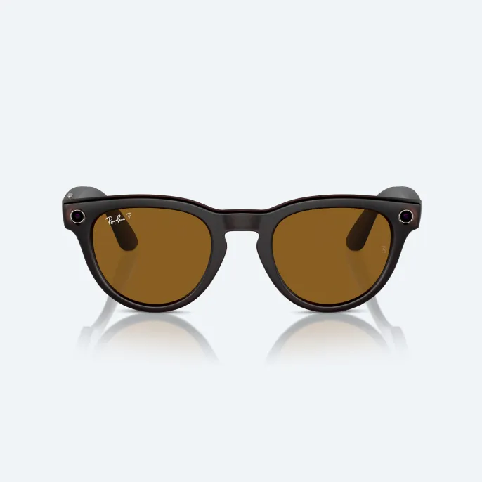 Умные очки Ray Ban Headliner (2-е поколение) Matt Rebel Black/Brown