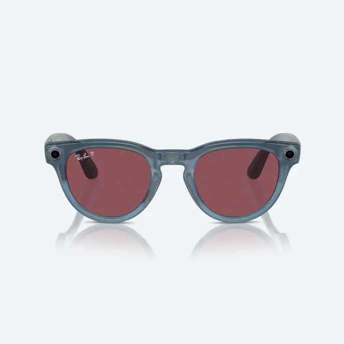 Умные очки Ray Ban Headliner (2-е поколение) Shiny Jeans/Dusty Red