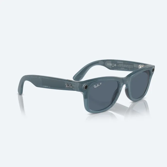 Умные очки Ray Ban Wayfarer (2-е поколение) Matte Jeans Transparent/Dusty Blue