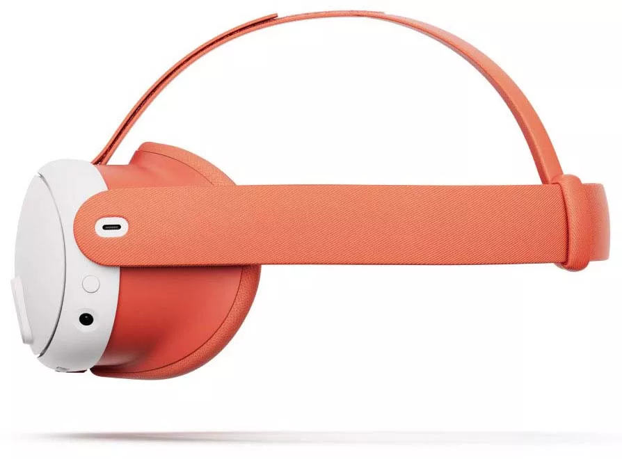 Лицевая маска и головной ремень для Oculus Quest 3 (Оранжевый)