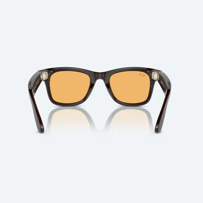 Умные очки Ray Ban Wayfarer (2-е поколение) Shiny Rebel Black Transparent/Amber