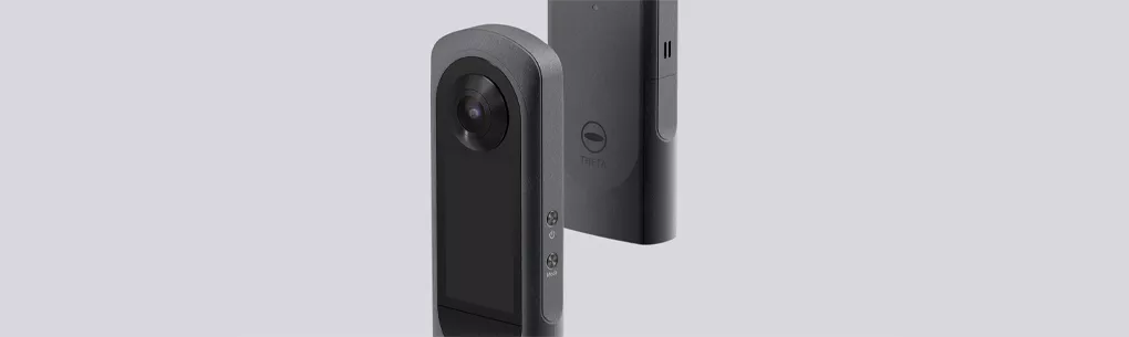 Камера VR 360 RICOH THETA X стала первым устройством в серии с автономным энергопитанием от съемного аккумулятора DB-110