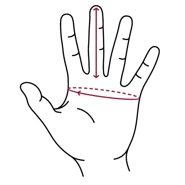 Размерный ряд перчаток Perception Neuron Studio