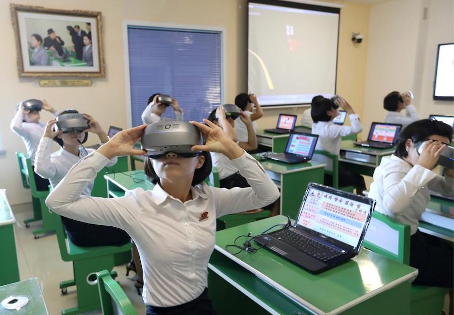 Школьные занятия с виртуальной и дополненной реальностью в Северной Корее - как вам такое!?